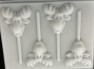 608 Moose Face Chocolate or Hard Candy Lollipop Mold