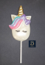 688 Unicorn Face Chocolate or Hard Candy Lollipop Mold