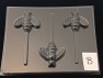 1314 Bee Chocolate Candy Lollipop Mold  FACTORY SECOND