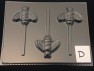 1314 Bee Chocolate Candy Lollipop Mold  FACTORY SECOND