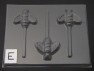 1314 Bee Chocolate Candy Lollipop Mold  FACTORY SECOND
