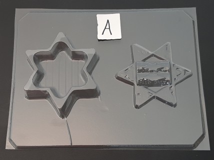 2055 Star of David Pour Box Chocolate Candy Mold  FACTORY SECOND