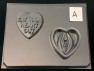 x157 Vagina "Eat Your Heart Out" Chocolate Candy Pour Box Mold  FACTORY SECOND
