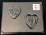 x157 Vagina "Eat Your Heart Out" Chocolate Candy Pour Box Mold  FACTORY SECOND