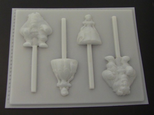 365sp Beauty and Ugly II Chocolate or Hard Candy Lollipop Mold