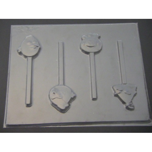 431sp Angry Mad Birds Chocolate Candy Mold - Molds N More
