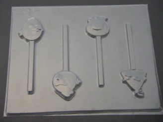 NEW Angry Birds Chocolate Lollipop Candy Mold  #431