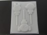 135sp Little Powerful Girls Chocolate or Hard Candy Lollipop Mold
