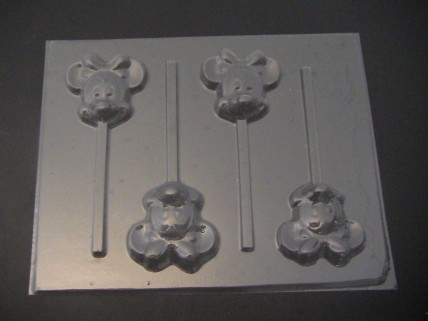 330sp Famous Female Mouse Chocolate or Hard Candy Lollipop Mold