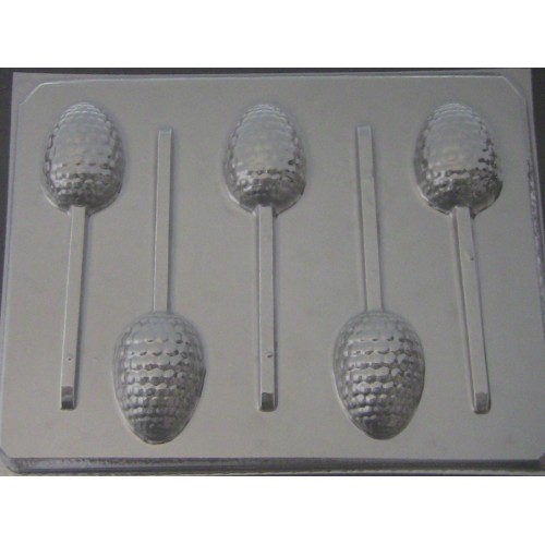 818 Bumpy Golf Ball Egg Chocolate or Hard Candy Lollipop Mold - Molds N ...
