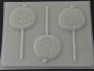 2413 Jack O Lantern Pumpkin Chocolate or Hard Candy Lollipop Mold