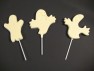 2414 Ghost Chocolate or Hard Candy Lollipop Mold