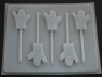 2416 Ghost Small Chocolate or Hard Candy Lollipop Mold