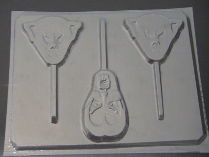 2425 Dracula Ghoul Face Chocolate or Hard Candy Lollipop Mold