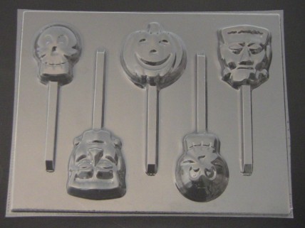 2447 Halloween Chocolate or Hard Candy Lollipop Mold