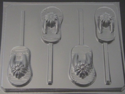1717 Flip Flops Sandals Chocolate or Hard Candy Lollipop Mold