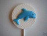 1705 Dolphin on Round Chocolate or Hard Candy Lollipop Mold