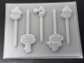 277c Green Man Christmas Chocolate or Hard Candy Lollipop Mold
