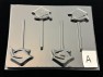 1904 Graduation Cap Chocolate Candy Lollipop Mold  FACTORY SECOND