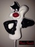 131sp Sly Cat Chocolate or Hard Candy Lollipop Mold