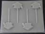 1904 Graduation Cap Chocolate or Hard Candy Lollipop Mold