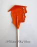 1901 Male Graduate Face Chocolate or Hard Candy Lollipop Mold  IMPROVED