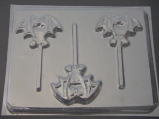 2439 Vampire Bat Chocolate or Hard Candy Lollipop Mold