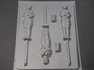 2441 Mummy Chocolate or Hard Candy Lollipop Mold