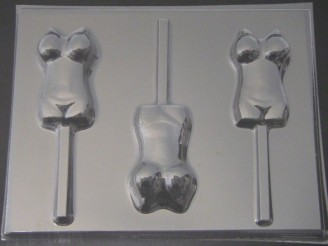 1715 Bikini Swimsuit Chocolate or Hard Candy Lollipop Mold