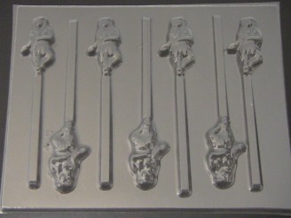 1720 Hawaiian Hula Dancer Girl Chocolate Candy Lollipop Mold